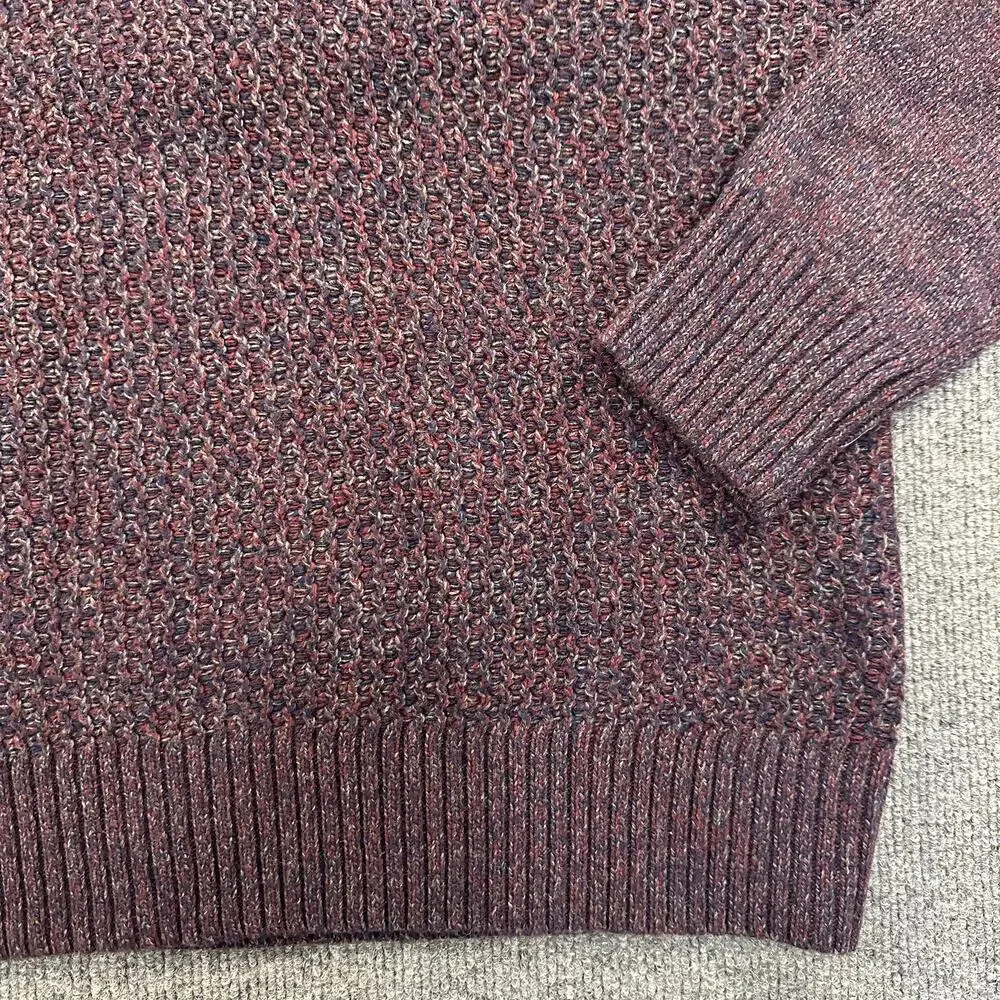 Banana Republic Men’s Merino Wool Mock Neck Sweater Chunky Italian Yarn M
